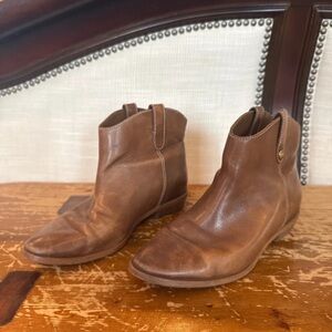 Michael Kors Brown Leather Ankle Booties